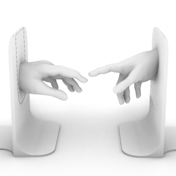 Michelangelo Adem ve Tanrı Kitap Ayracı - 3D Baskı Dekor