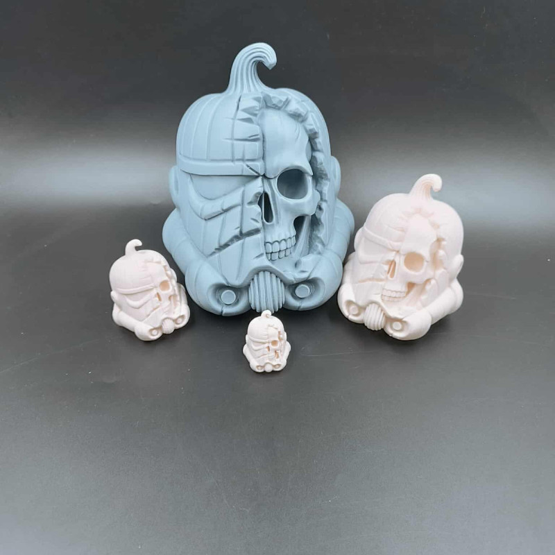 Stormtrooper Kafatası Balkabağı Kaskı - Cadılar Bayramı Dekorasyonu