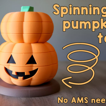 Dönen Yığılabilir Balkabağı Oyuncak - 3D Baskı Eğitici Oyun