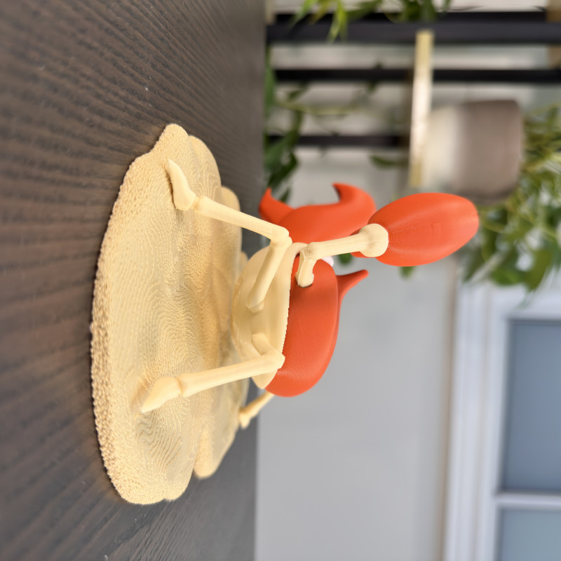 Pokemon Krabby 3D Baskılı 10cm Mini Figür - Koleksiyonluk Model