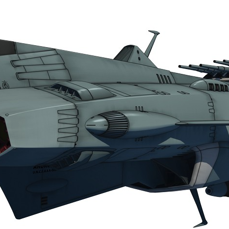 Andromeda Sınıfı Uzay Savaş Gemisi 1:700 63.5cm 3D Baskı Model