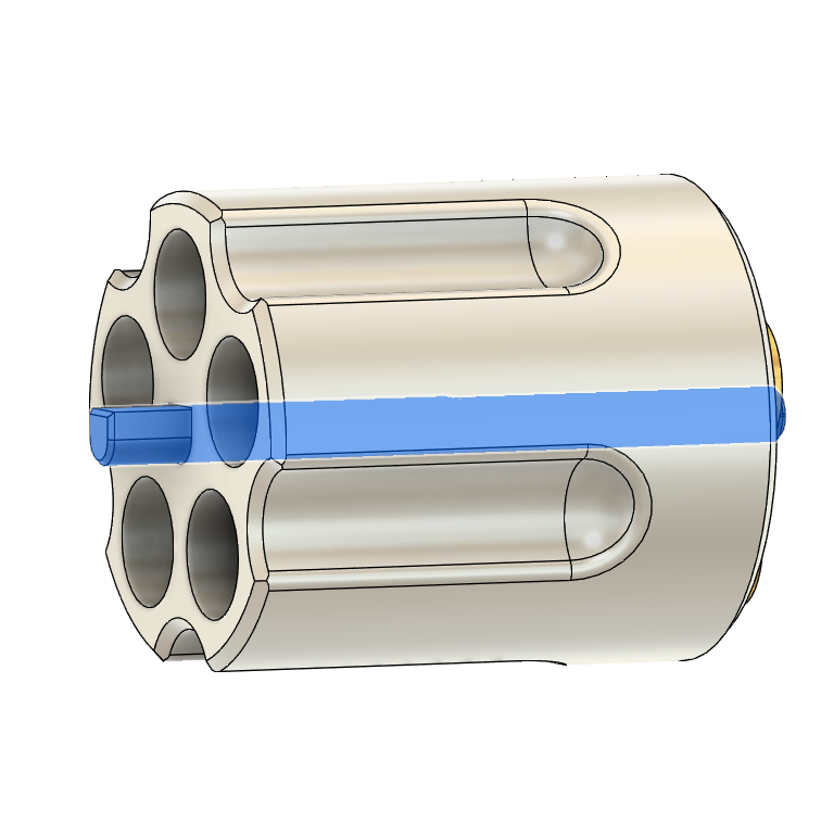 Deadlock Abrams Revolver 3D Baskı Cosplay Tabanca Modeli