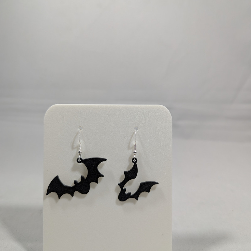 Özel Yarasa Küpe Seti - 5 Farklı 3D Baskı Tasarım