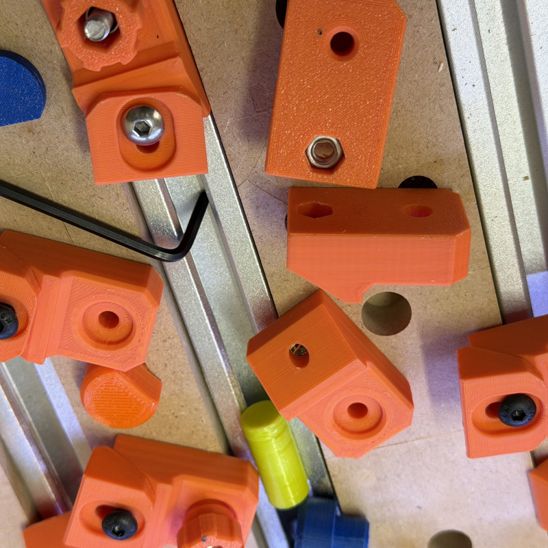 CNC Pençe Mengene M6 Donanım - 3D Baskı Profesyonel Tutucu