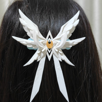 Genshin Impact Moon Maiden Columbina Saç Tokası - 3D Baskı Cosplay Aksesuarı