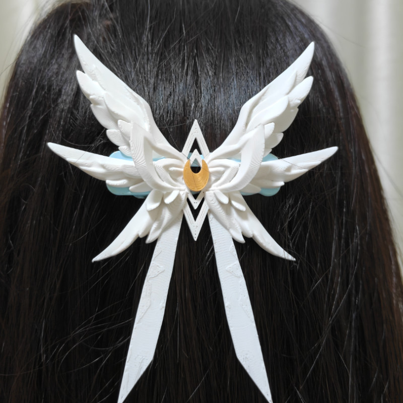 Genshin Impact Moon Maiden Columbina Saç Tokası - 3D Baskı Cosplay Aksesuarı