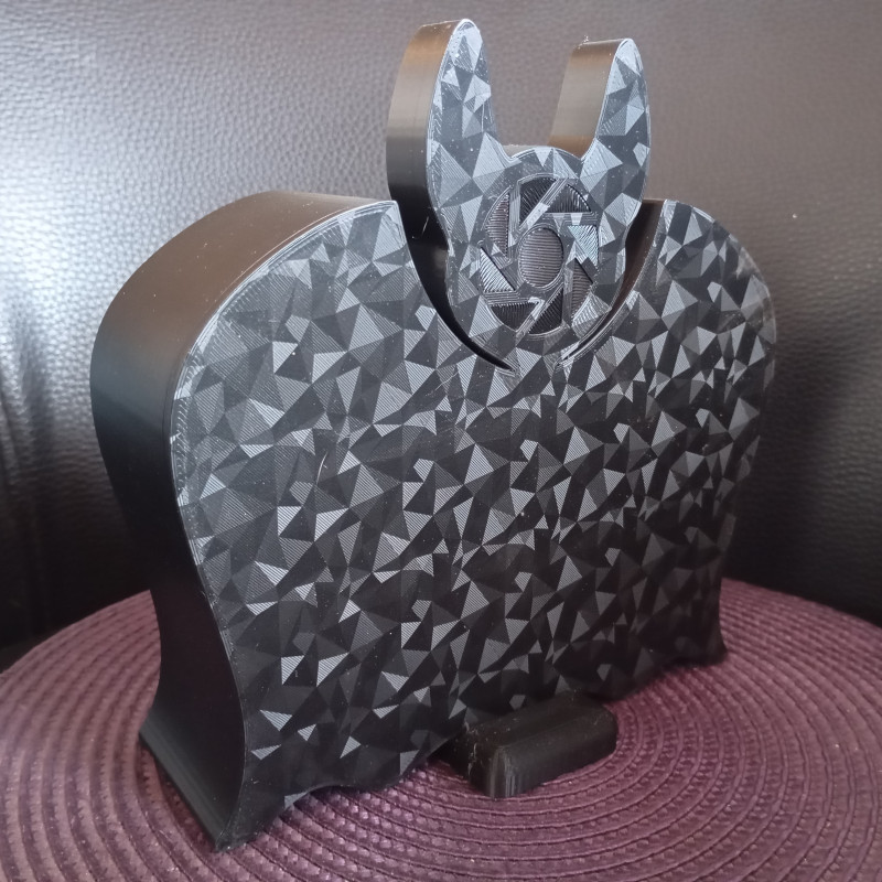 Yarasa Şekilli 3D Baskı Takı Kutusu - Gotik Tarz Dekor