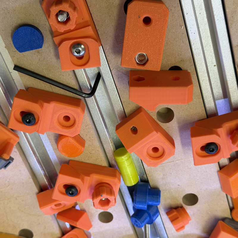 CNC Pençe Mengene M6 Donanım - 3D Baskı Profesyonel Tutucu