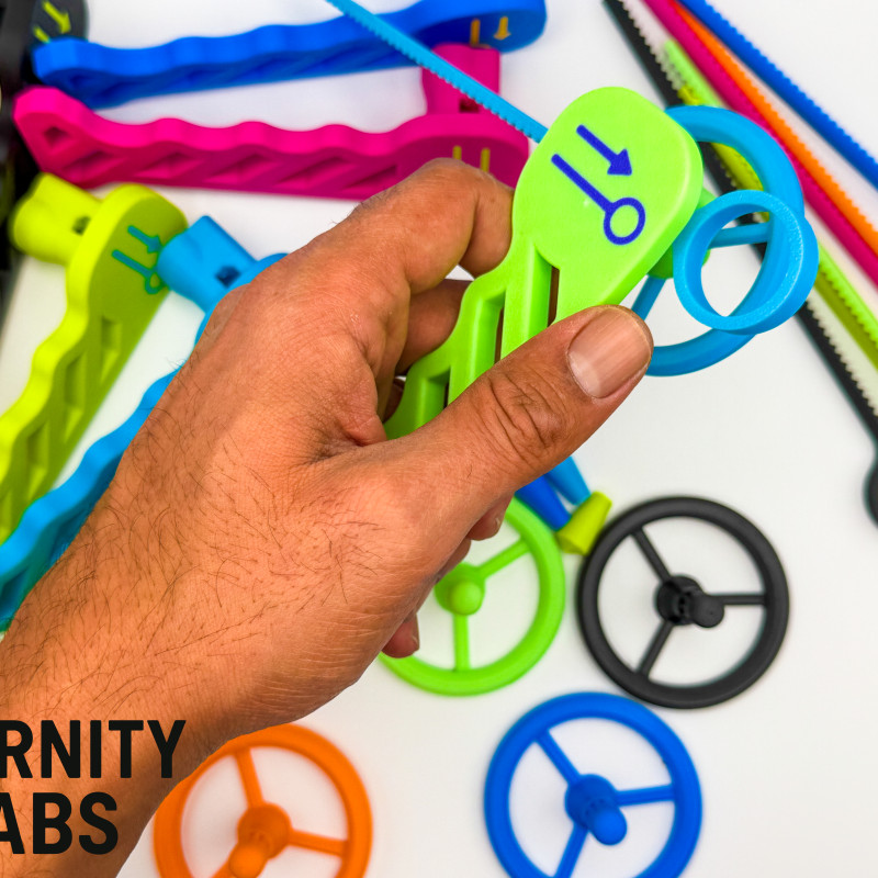 Rip Cord Dönen Fırıldak - 3D Baskı Oyuncak ve Stres Giderici