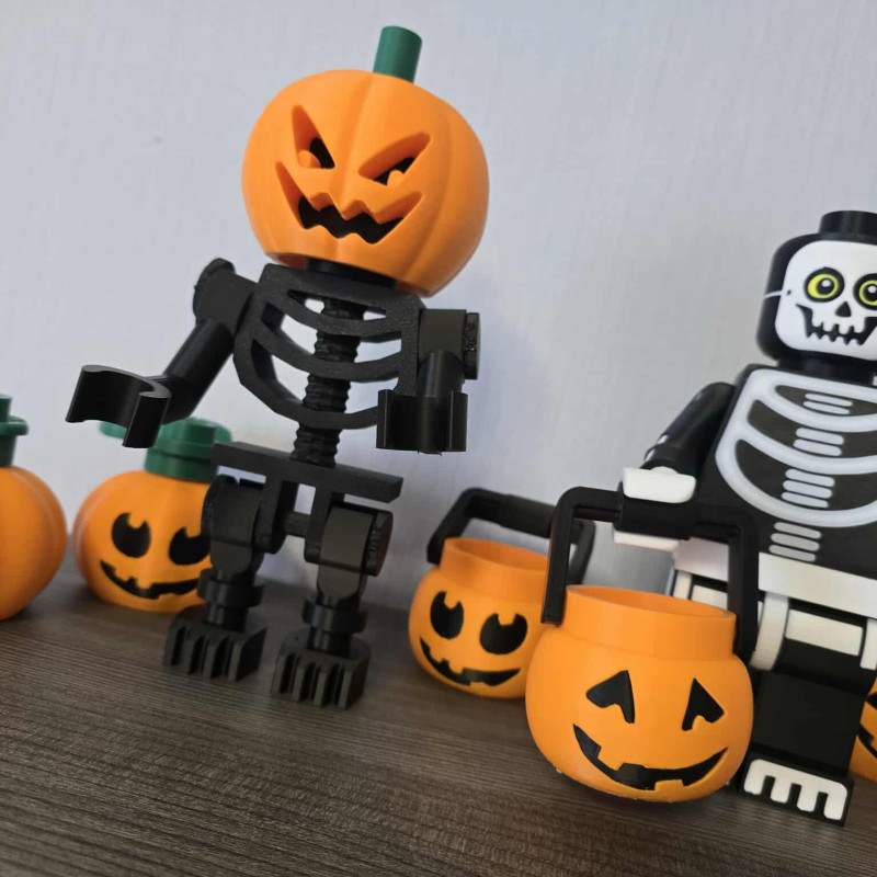 Halloween 2025 Brickstyle Set - 3D Baskı Cadılar Bayramı Figürleri