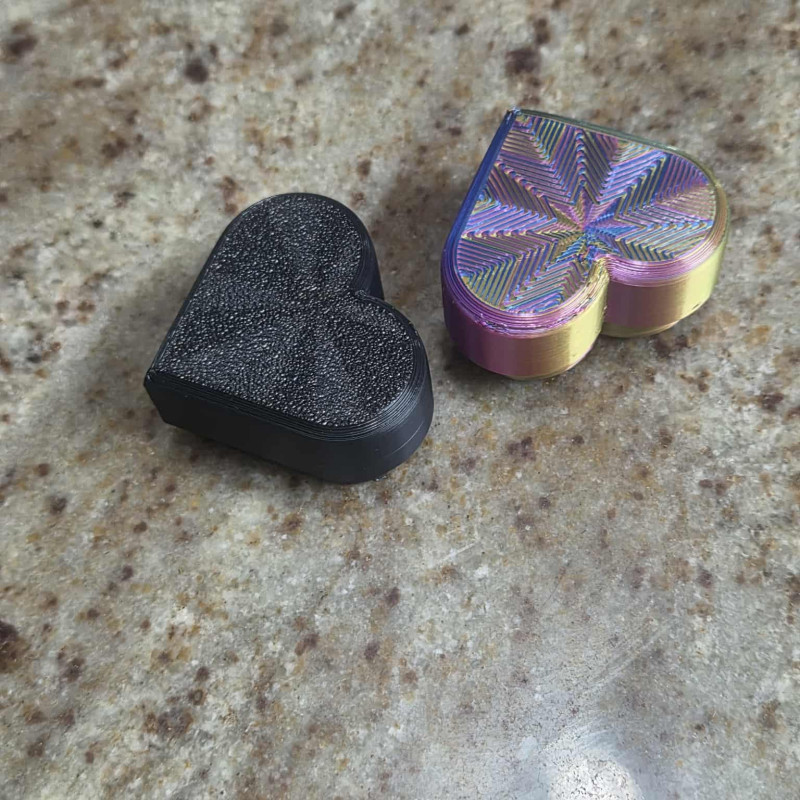 Kalp Şekilli Fidget Buton - Stres Giderici 3D Baskı Oyuncak