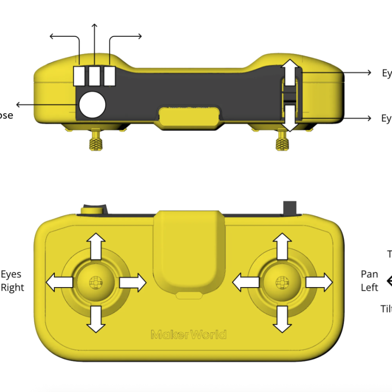 Animatronik Ağız Mekanizması - 3D Baskı Robotik DIY Seti