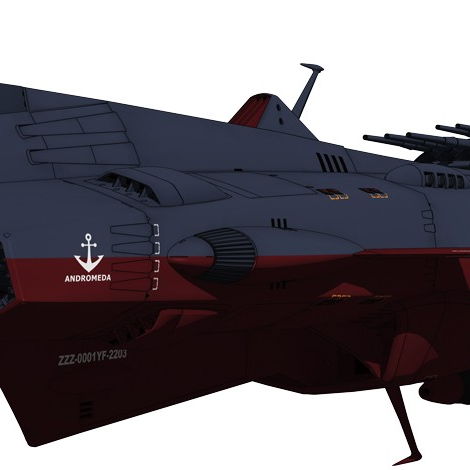 Andromeda Sınıfı Uzay Savaş Gemisi 1:700 63.5cm 3D Baskı Model
