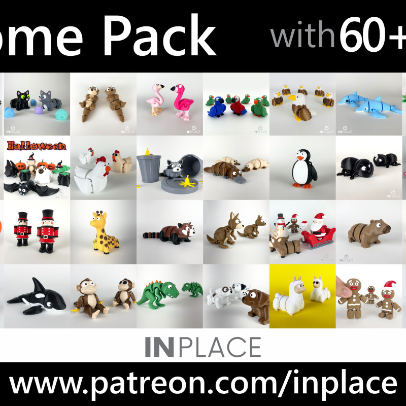 Sevimli Kartal Hareketli 3D Baskı Modeli - Dekor ve Hobi