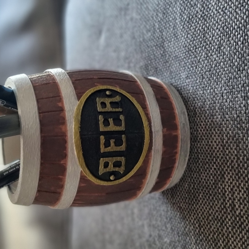 Bira Fıçısı Kalemlik - 3D Baskı Ofis Dekorasyonu Bira Fıçısı Kalemlik - 3D Baskı Ofis Dekorasyonu