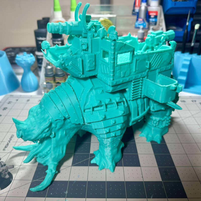 Yeşil Derili Taşıma Canavarı 3D Baskı Minyatür Figür Yeşil Derili Taşıma Canavarı 3D Baskı Minyatür Figür