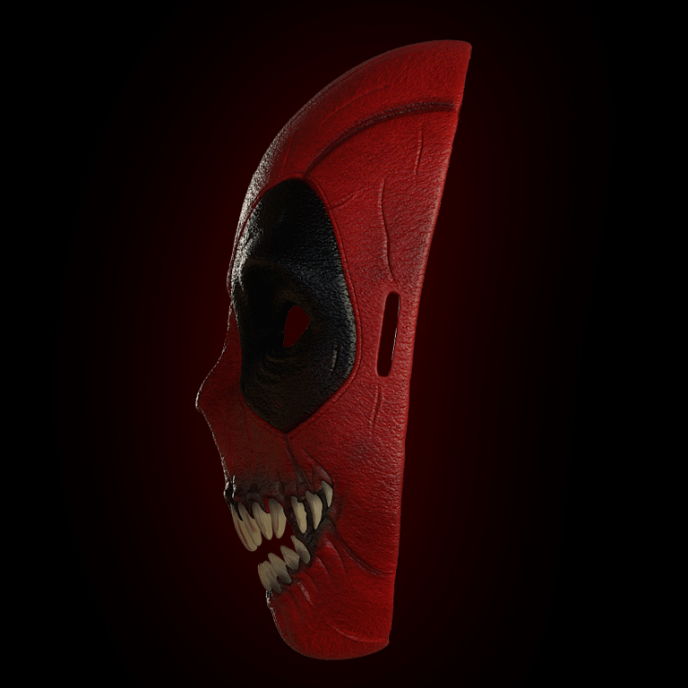 Korkunç Deadpool Cadılar Bayramı Maskesi - 3D Baskı Korku Aksesuarı