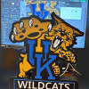 Kentucky Wildcats Işık Kutusu Tabela - 3D Baskılı Dekor