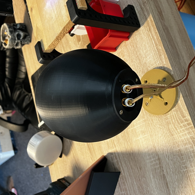 Küresel 3D Baskı PC Hoparlör - Eşit Ses Dağılımı