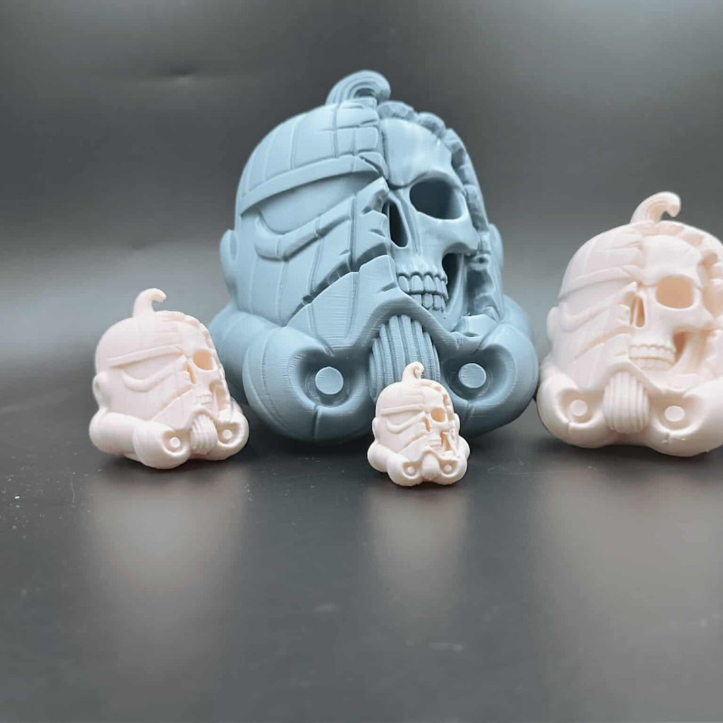 Stormtrooper Kafatası Balkabağı Kaskı - Cadılar Bayramı Dekorasyonu