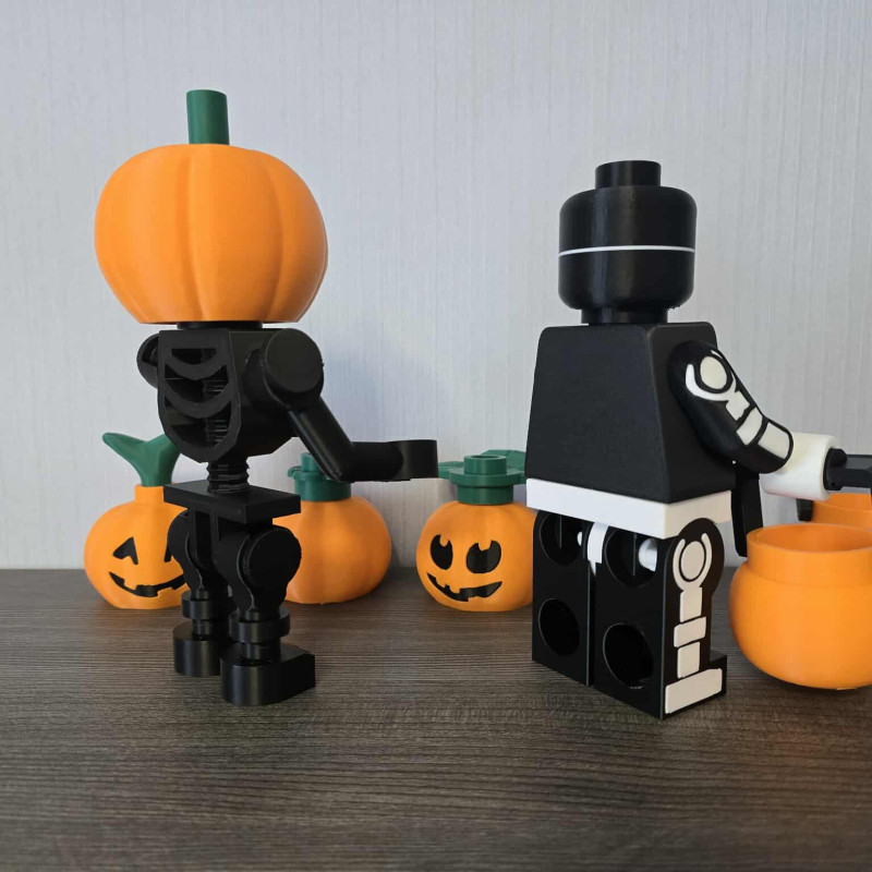 Halloween 2025 Brickstyle Set - 3D Baskı Cadılar Bayramı Figürleri