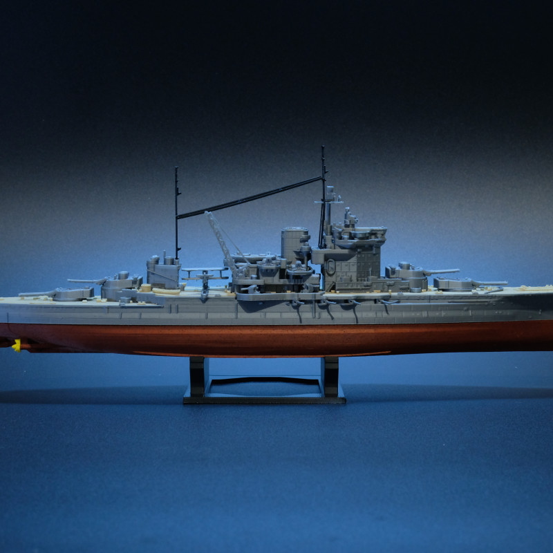 HMS Warspite 1942 3D Baskı Savaş Gemisi Modeli - 1:625 Ölçek