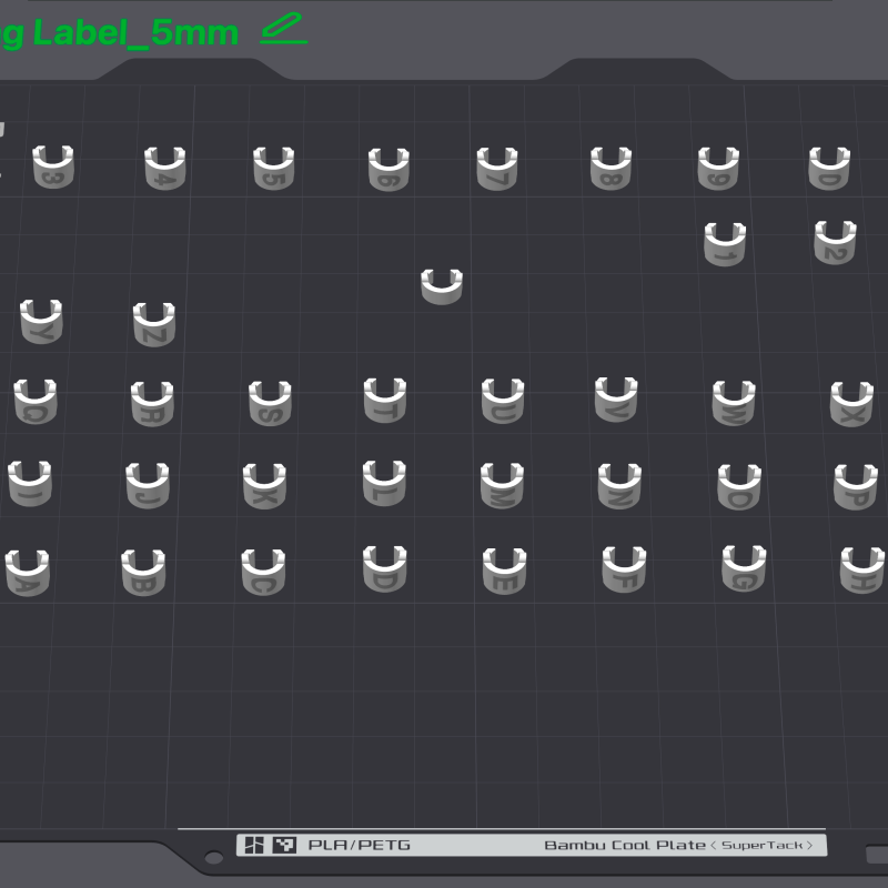 Özelleştirilebilir Kablo Halka Etiketi - 3D Baskı Kablolama Çözümü Özelleştirilebilir Kablo Halka Etiketi - 3D Baskı Kablolama Çözümü