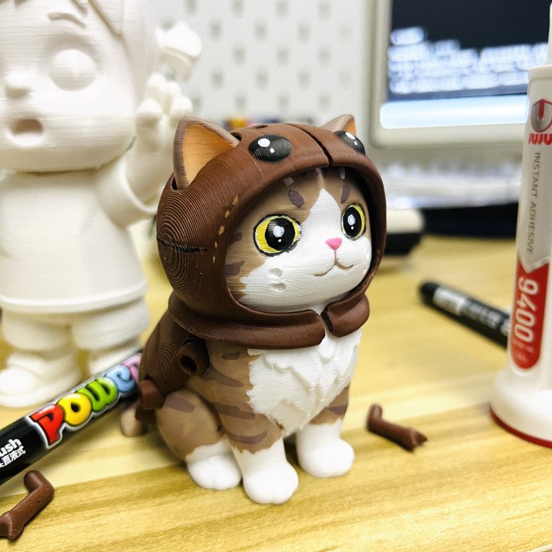 Hamamböceği Kostümlü Kedi 3D Baskı Figür - Renklendirilebilir Mini Oyuncak Hamamböceği Kostümlü Kedi 3D Baskı Figür - Renklendirilebilir Mini Oyuncak