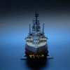 HMS Warspite 1942 3D Baskı Savaş Gemisi Modeli - 1:625 Ölçek
