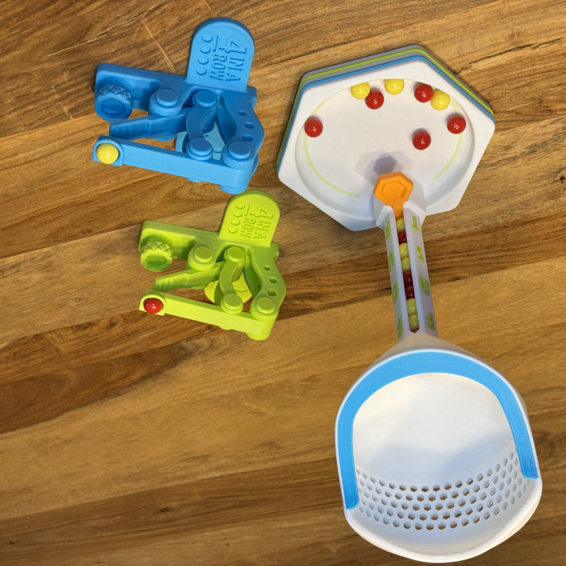 Hızlı Dört - Eğlenceli Connect 4 Yarış Oyunu 3D Baskı