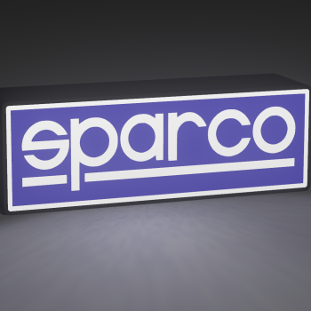 SPARCO Işıklı Dekoratif Tabela - 3D Baskı LED Aydınlatmalı