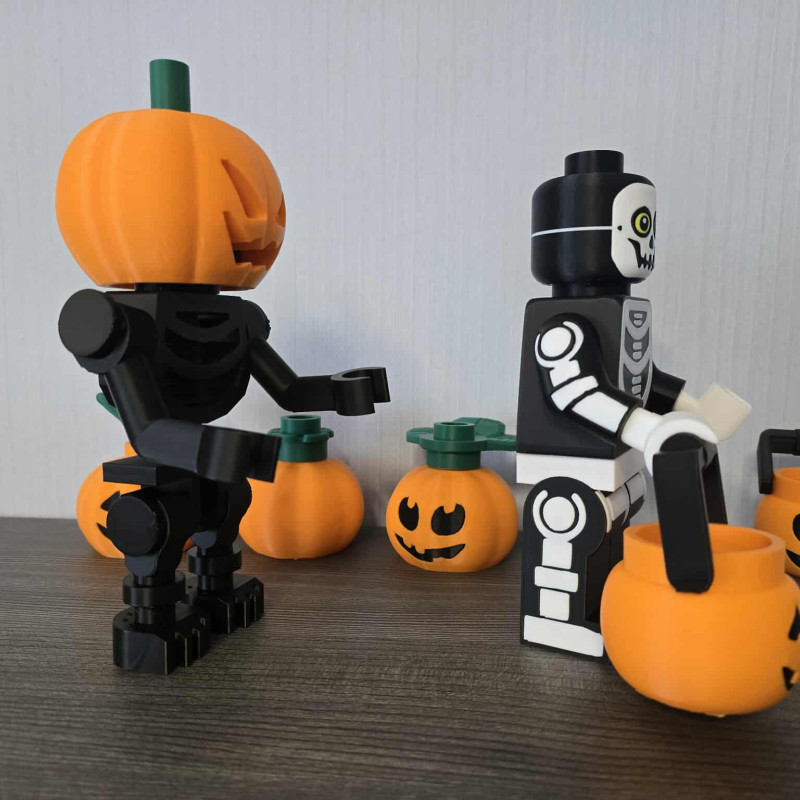 Halloween 2025 Brickstyle Set - 3D Baskı Cadılar Bayramı Figürleri