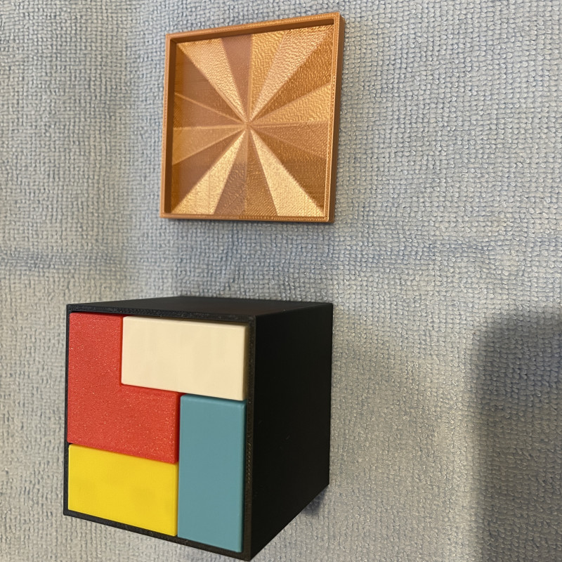 3x3 Küp Puzzle - 6 Parça 3D Baskı Zeka Oyunu