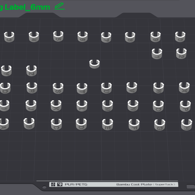 Özelleştirilebilir Kablo Halka Etiketi - 3D Baskı Kablolama Çözümü Özelleştirilebilir Kablo Halka Etiketi - 3D Baskı Kablolama Çözümü