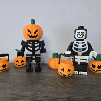 Halloween 2025 Brickstyle Set - 3D Baskı Cadılar Bayramı Figürleri