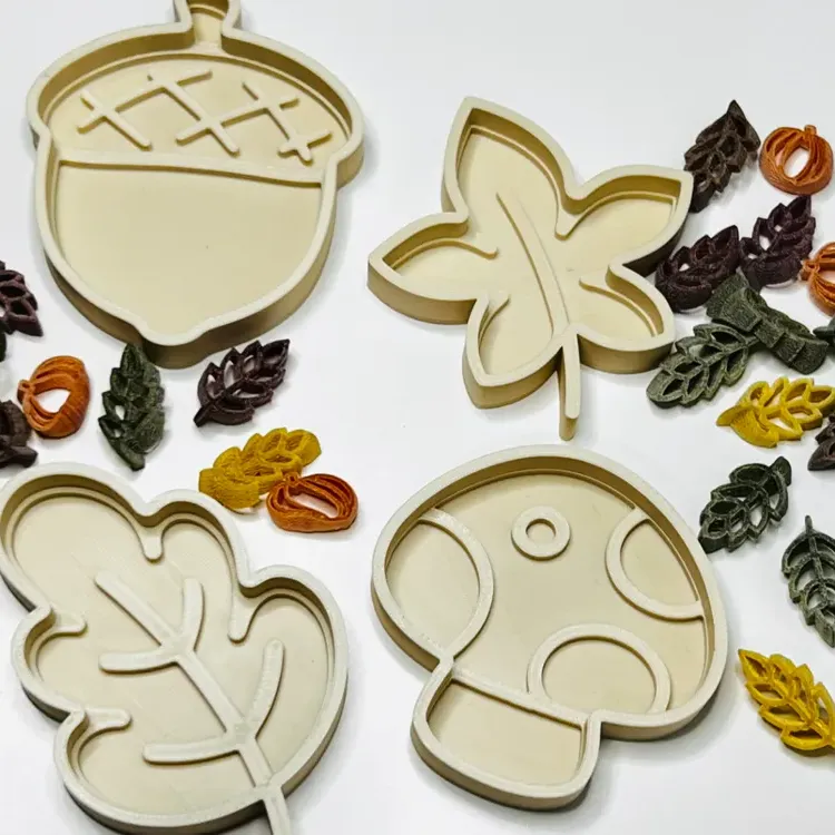 Sonbahar Duyusal Yaprak Tepsileri - 3D Baskı Eğitici Oyuncak