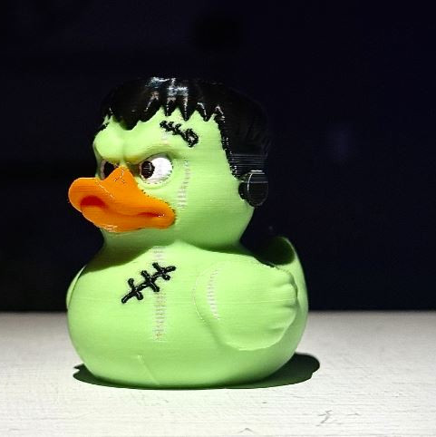 Cadılar Bayramı Ördek Dekor - 3D Baskılı Sevimli Mini Figür