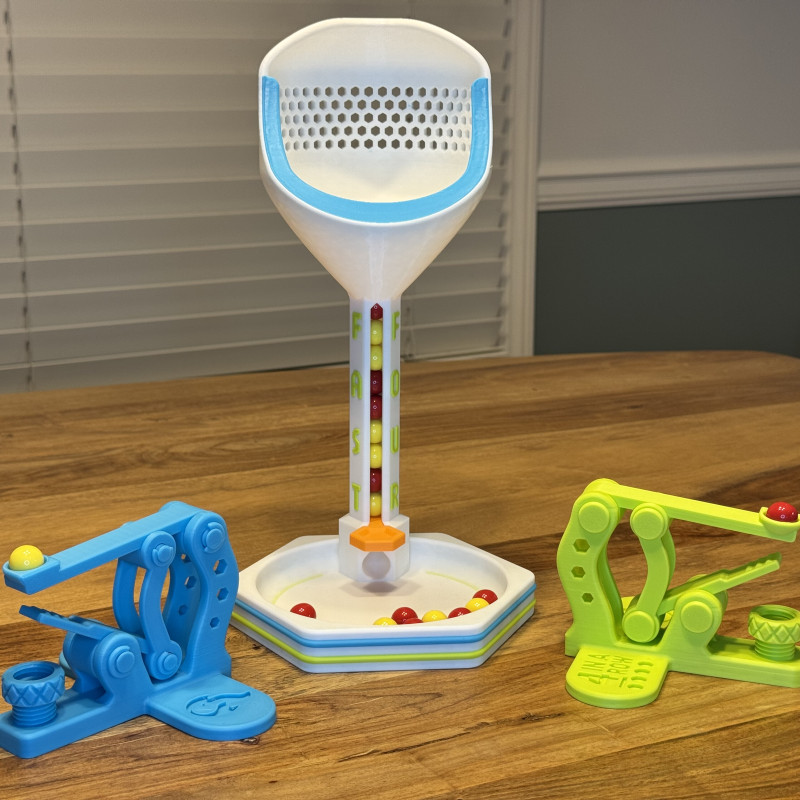 Hızlı Dört - Eğlenceli Connect 4 Yarış Oyunu 3D Baskı