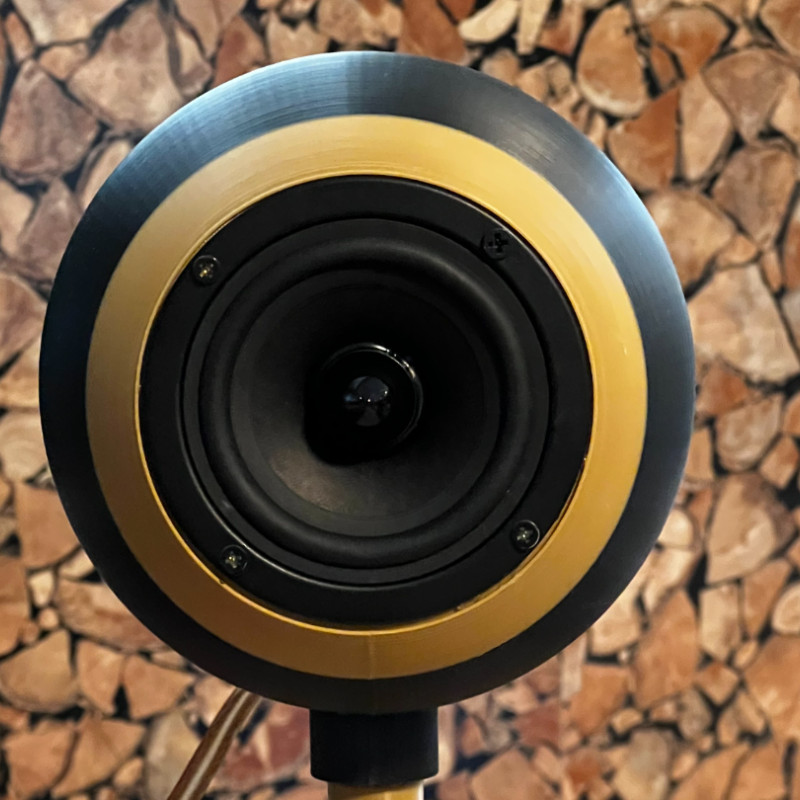 Küresel 3D Baskı PC Hoparlör - Eşit Ses Dağılımı