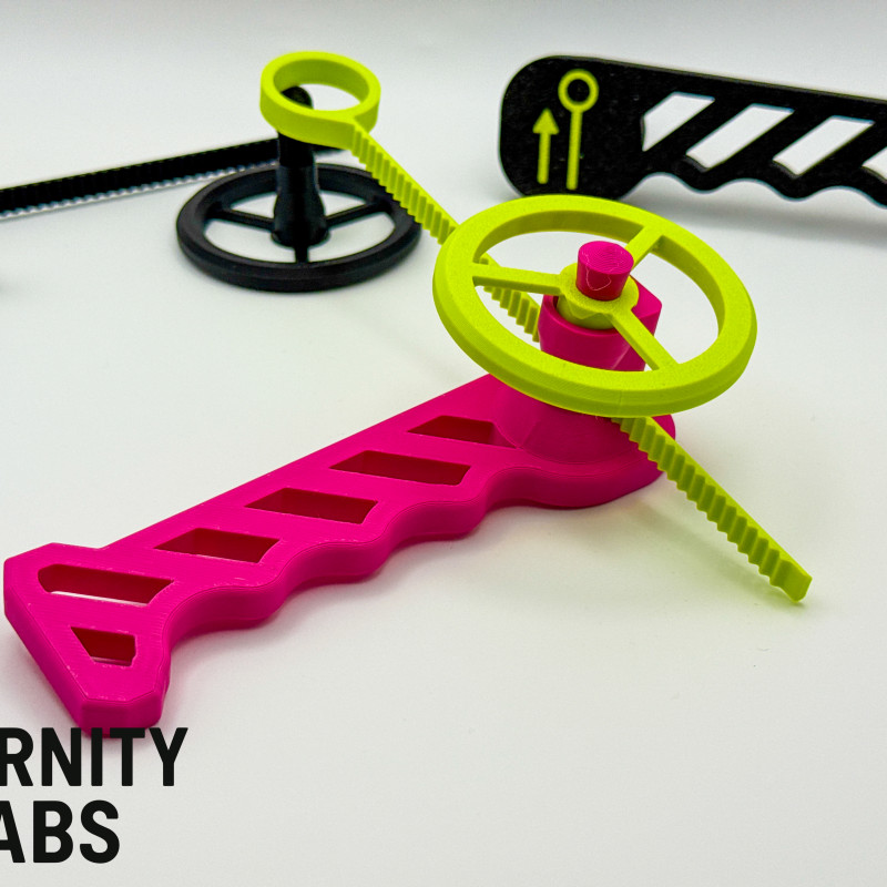 Rip Cord Dönen Fırıldak - 3D Baskı Oyuncak ve Stres Giderici