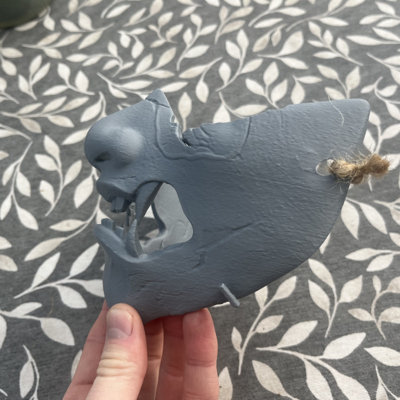 Ghost Of Yotei Oni Atsu Maske - 3D Baskı Cosplay Aksesuarı