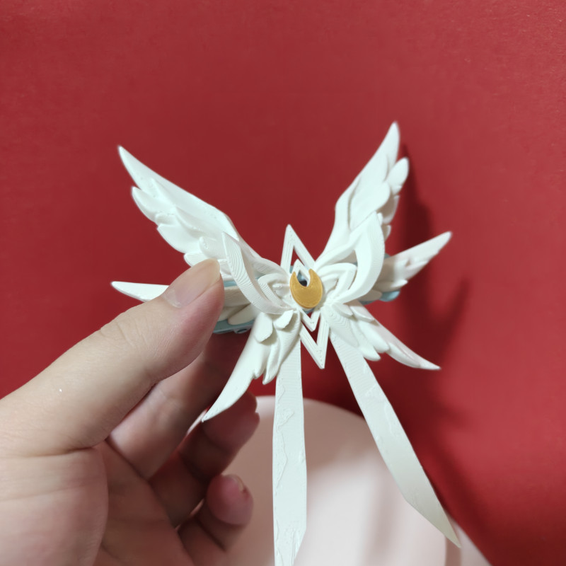 Genshin Impact Moon Maiden Columbina Saç Tokası - 3D Baskı Cosplay Aksesuarı