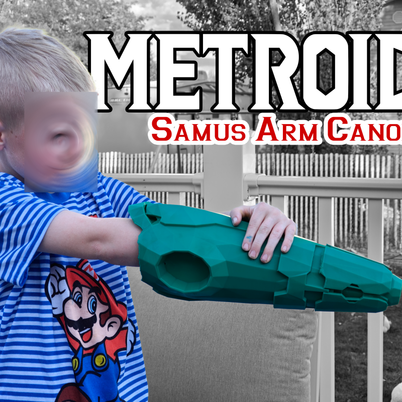 Metroid Dread Samus Aran Kostüm Silahı - 3D Baskı Cosplay Aksesuarı
