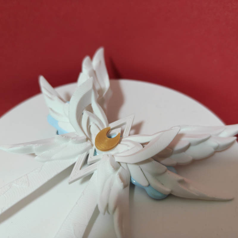 Genshin Impact Moon Maiden Columbina Saç Tokası - 3D Baskı Cosplay Aksesuarı