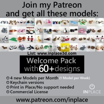 Sevimli Kartal Hareketli 3D Baskı Modeli - Dekor ve Hobi