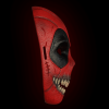 Korkunç Deadpool Cadılar Bayramı Maskesi - 3D Baskı Korku Aksesuarı
