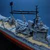 HMS Warspite 1942 3D Baskı Savaş Gemisi Modeli - 1:625 Ölçek