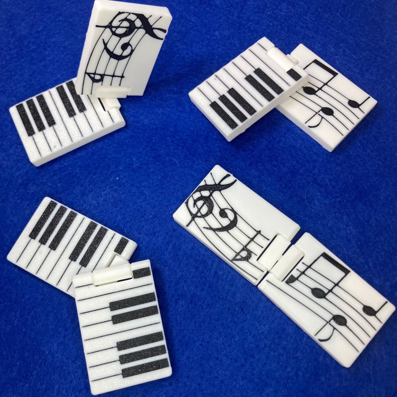 Piyano Tuşlu Müzik Fidget Oyuncak - 3D Baskı Stres Azaltıcı