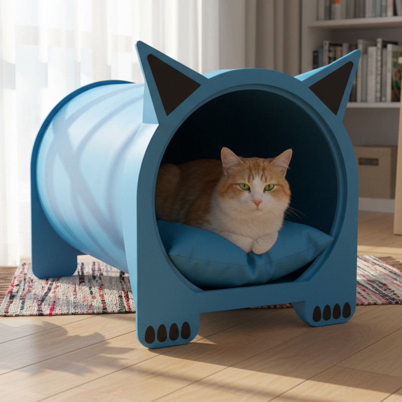 3D Baskı Kedi Evi Barınağı - Dayanıklı ve Şık Evcil Hayvan Yuvası 3D Baskı Kedi Evi Barınağı - Dayanıklı ve Şık Evcil Hayvan Yuvası