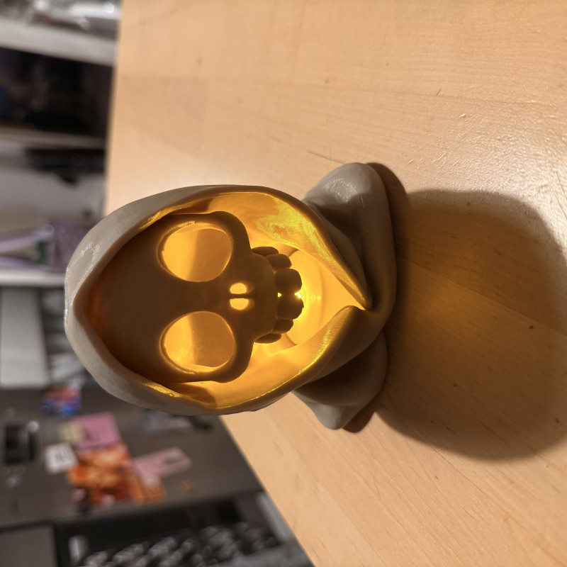 Cadılar Bayramı Hades Kafatası Feneri - 3D Baskı Dekorasyon